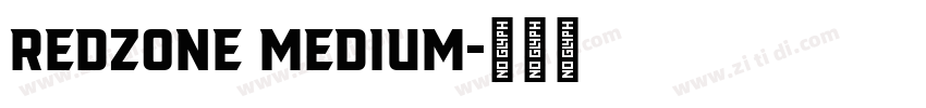 Redzone Medium字体转换
